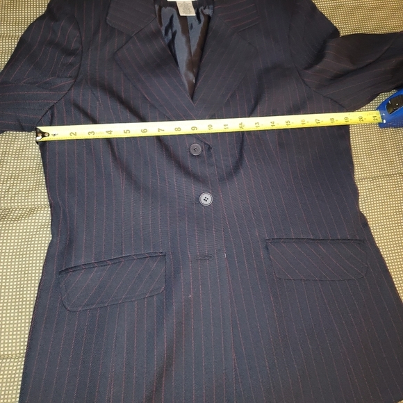 Evan Picone Women Black Lined Polyester Long Sleeve Blazer & Pant 2Piece Suit 10 - Picture 11 of 16